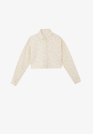 Button-down blouse - beige