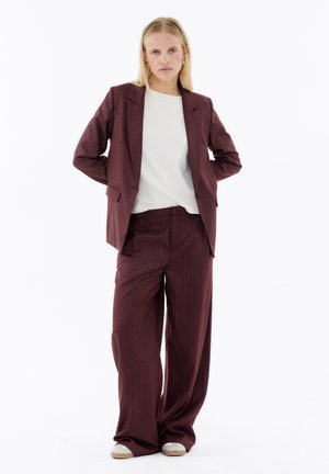 PINSTRIPE - Blazer - wine pinstripe