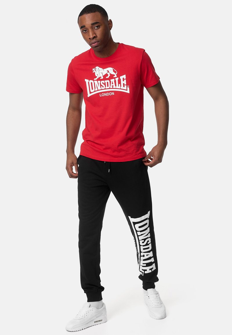 Lonsdale NORMALE PASSFORM ST ERNEY - Tricou cu imprimeu - red