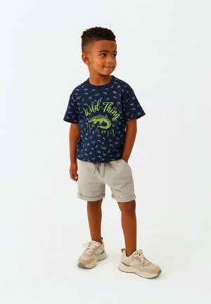 SHORT SLEEVE AND SHORTS - Shorts - navy grey