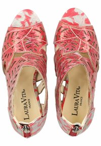 LAURA VITA Sandály na vysokém podpatku - cerise