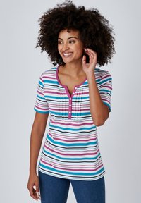 Non selezionato, bleu rayé