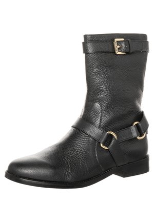 Cowboy/biker ankle boot - black