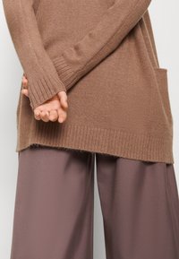 VILA VIRIL OPEN CARDIGAN - Vest - walnut