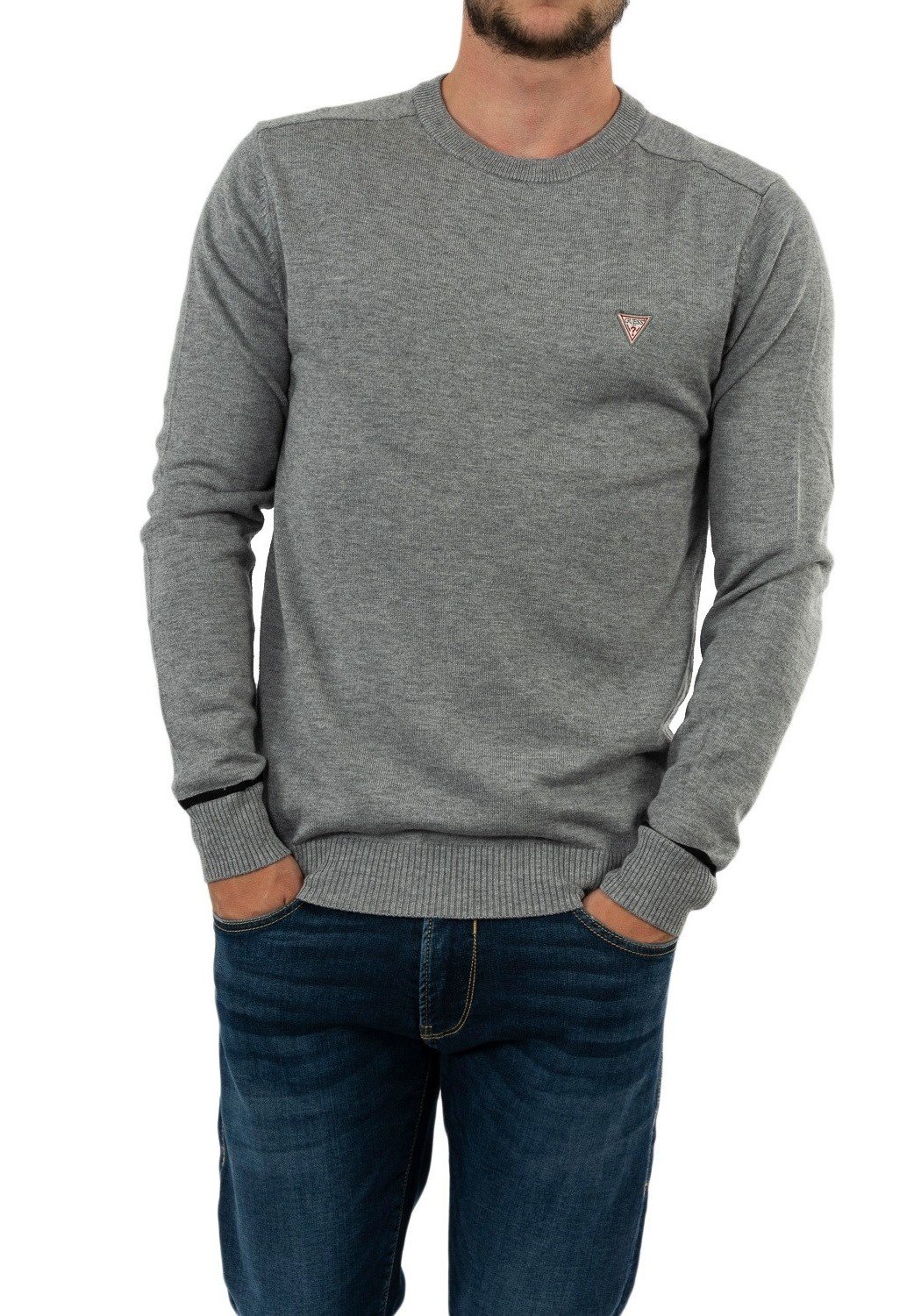 grey guess jumper