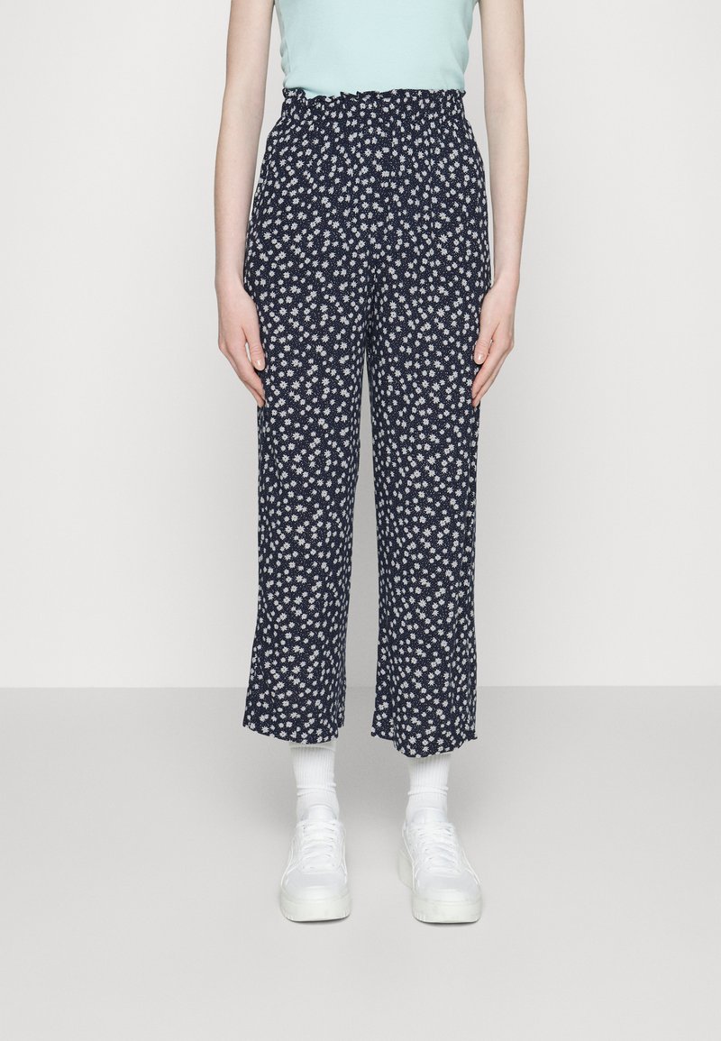 Lindex TROUSERS BELLA CROPPED - Calças - navy
