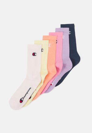 CREW SOCKS UNISEX 6 PACK  - Chaussettes de sport - multi-coloured/white