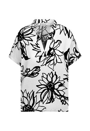 MIT BLÜTEN-PRINT  - Blouse - white black