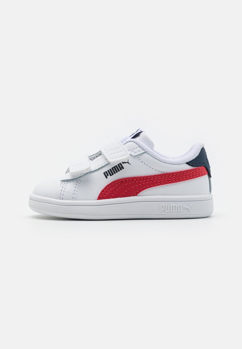 Puma - SMASH 3.0 UNISEX - Trainers - white/club red/club navy, Enlarge