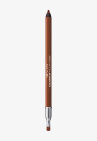 Revlon ColorStay Multi-Liner en marron, design cylindrique avec une finition lisse, doté d'une pointe pinceau et d'un accent en métal argenté près de la base.
