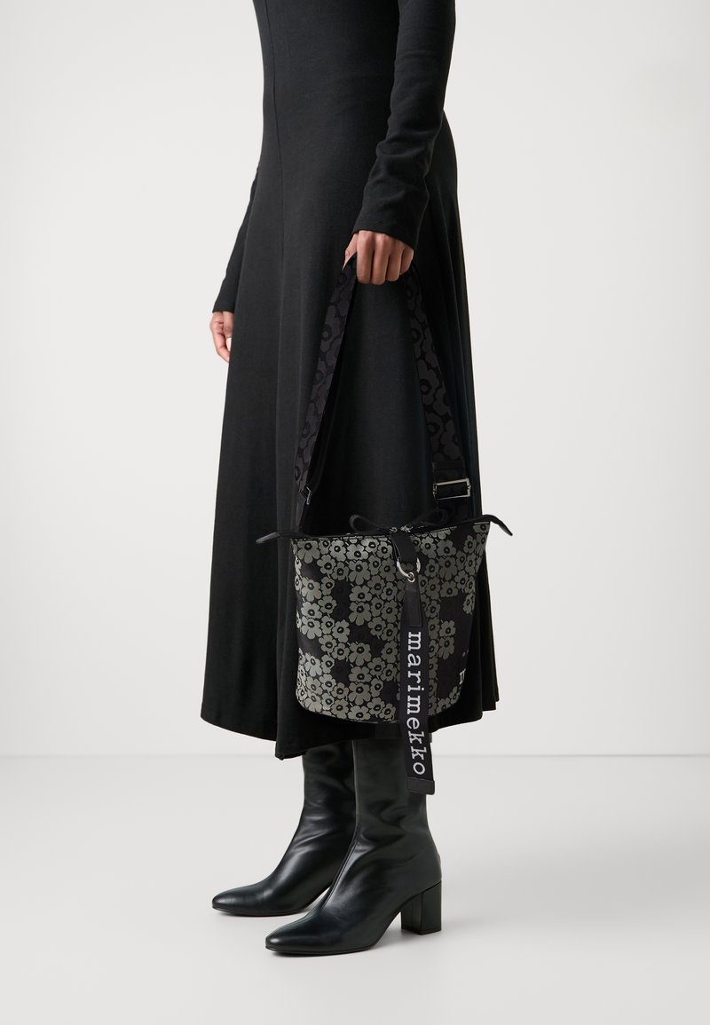 Marimekko CARRY UNIKKO - Cross body bag - grey/light green/black