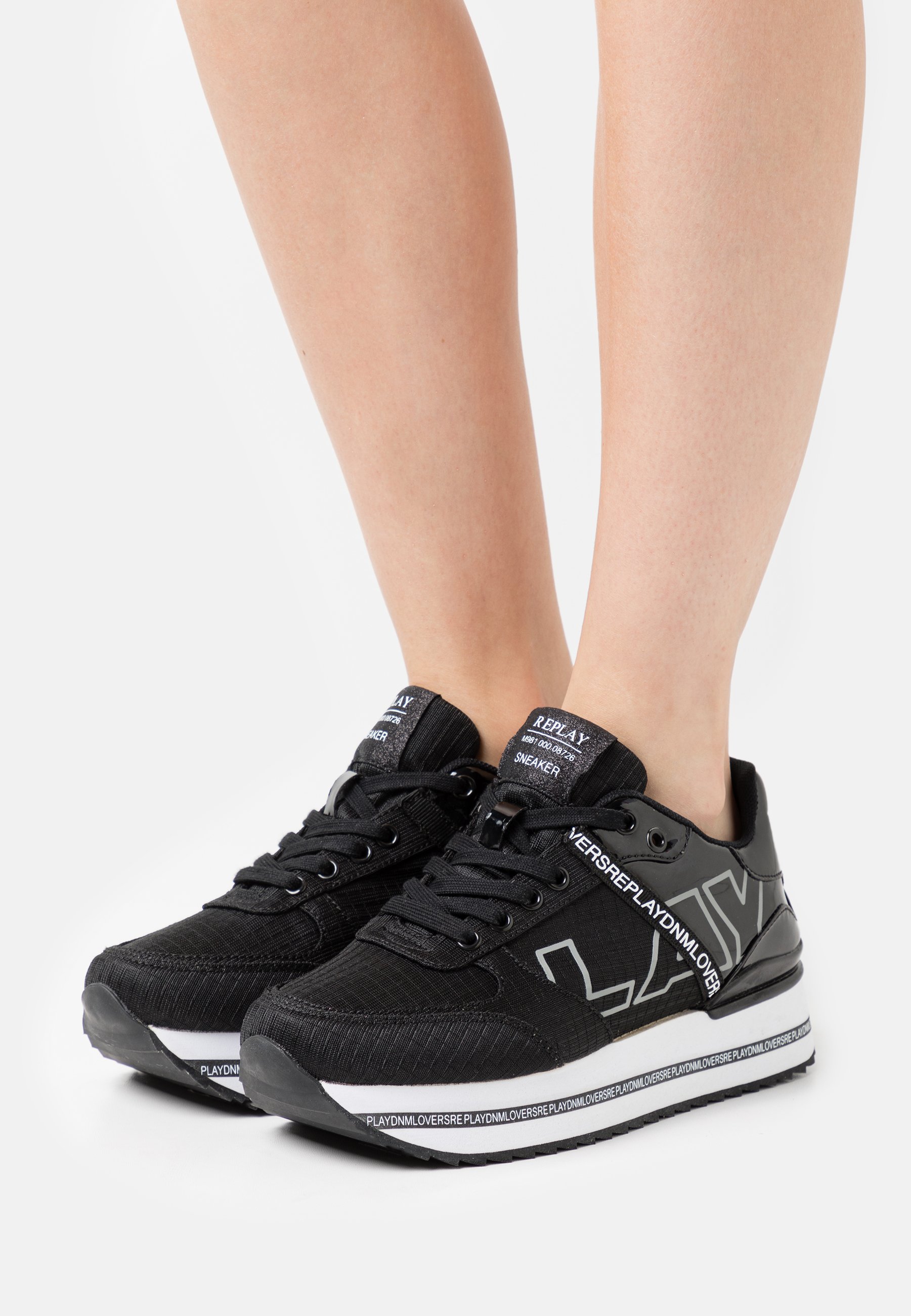 Replay BISHOP - Sneakers laag - black/Zwart - Zalando.nl