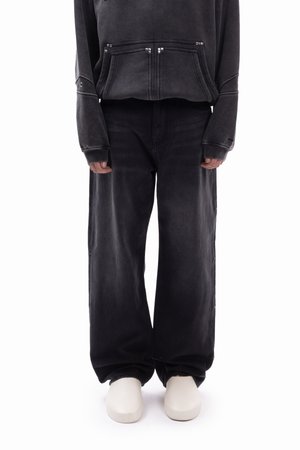 RIGID BASIC RIVET UNISEX - Vrečaste kavbojke - rivet grey