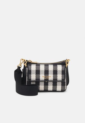 kate spade new york 2 IN 1 DOUBLE UP GINGHAM FIELD FABRIC CROSSBODY SET - Keresztpántos táska - black multi