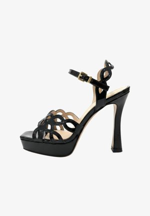 Albano, SANDALI SOFT TEN 100 - Sandalen met hoge hak - black