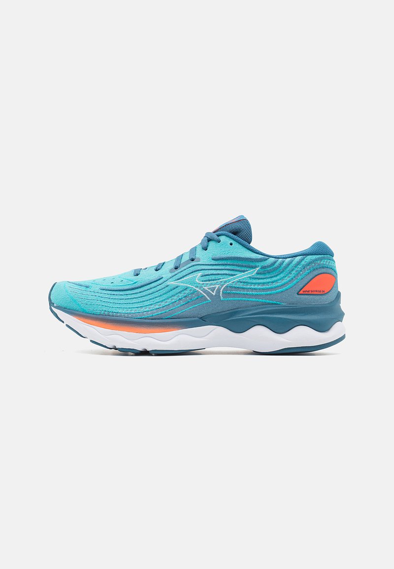 Mizuno WAVE SKYRISE 4 - Silniční běžecké boty - blue ashes/nimbus cloud/soleil