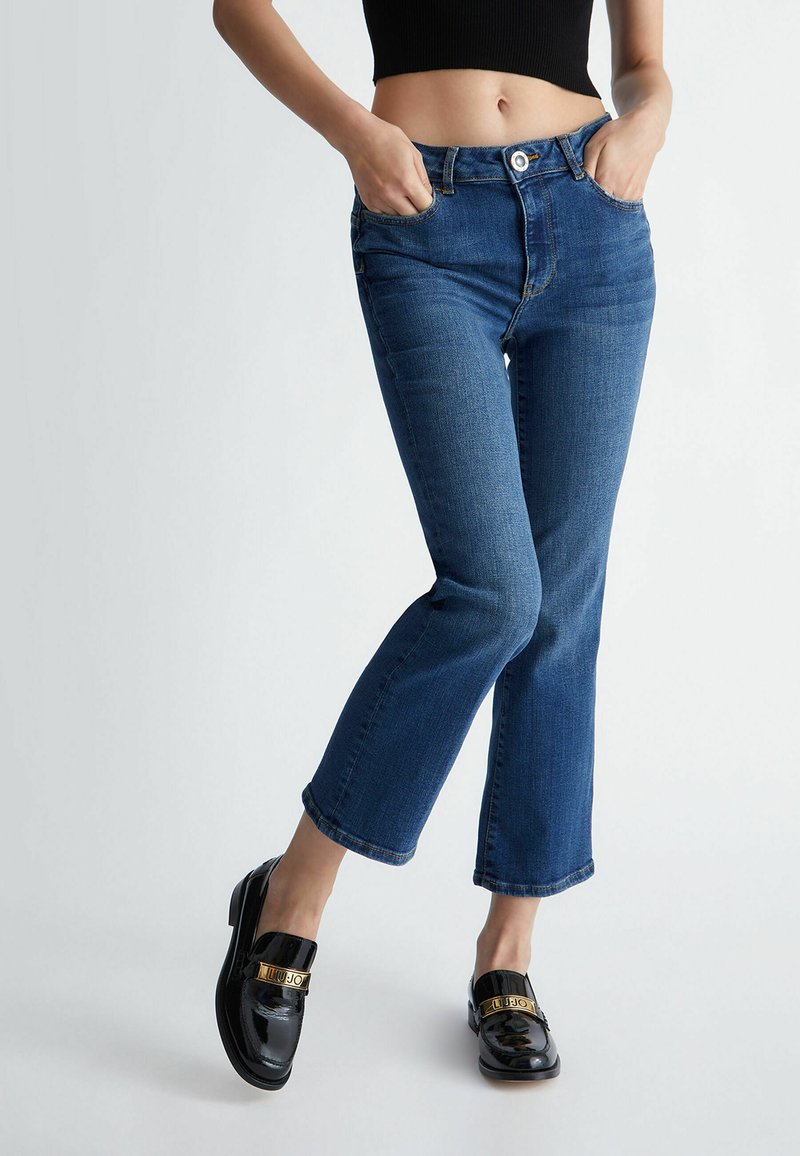Liu Jo Blue Cotton Bootcut Jeans