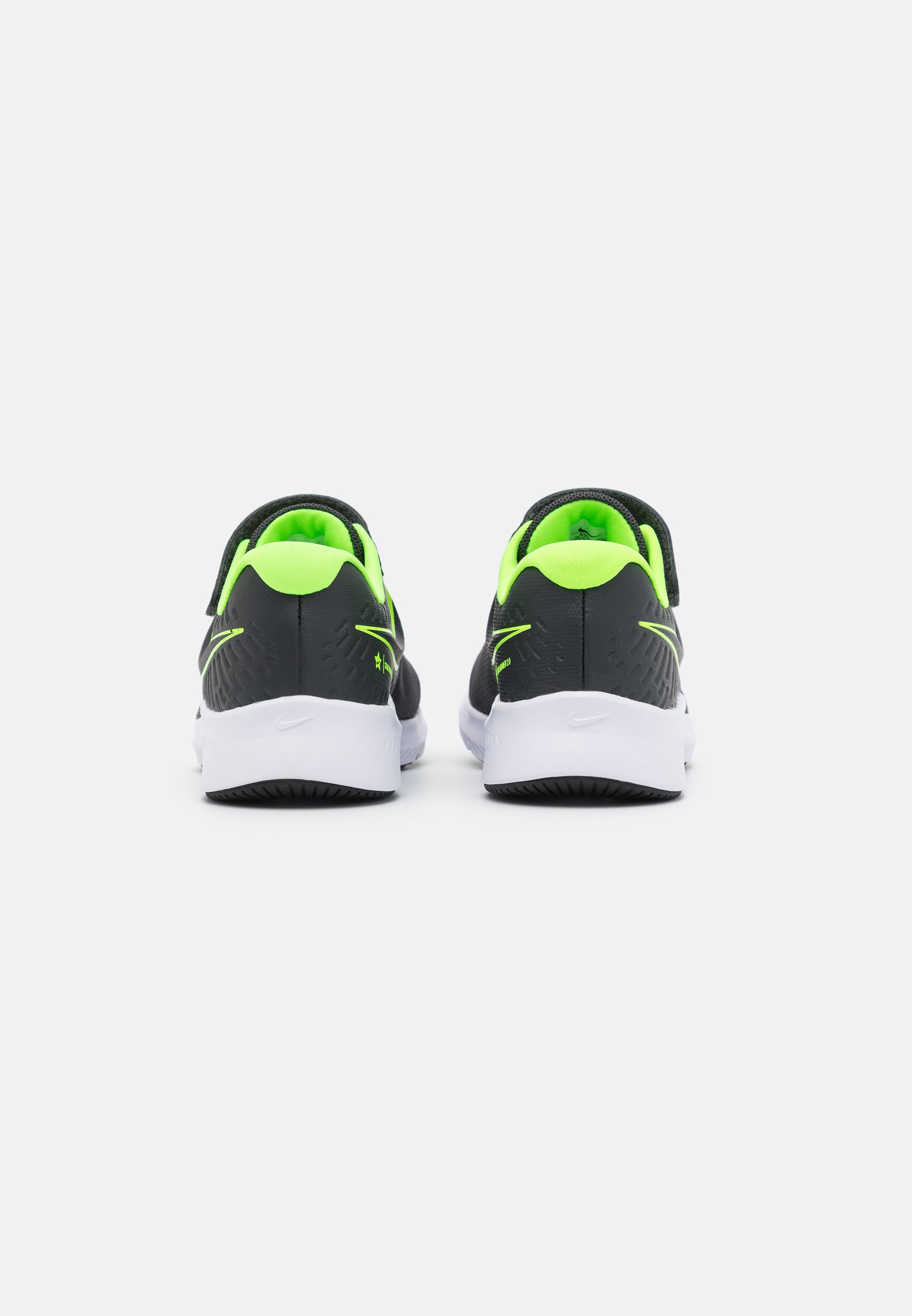 Nike Performance STAR RUNNER 2 UNISEX - Hardloopschoenen neutraal -  anthracite/electric green/white/antraciet - Zalando.nl