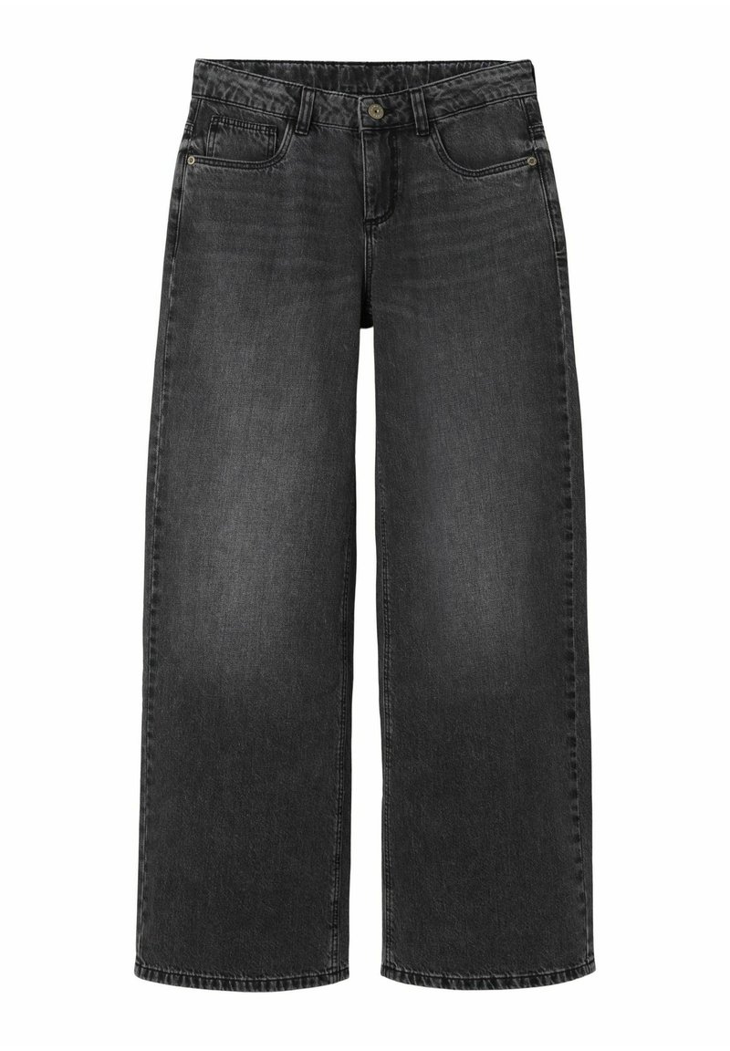 Jean Bootcut Soon Taille 10 - Jambe 28 Délavé Bleu Foncé/noir - Occasion Très Bon état Femme