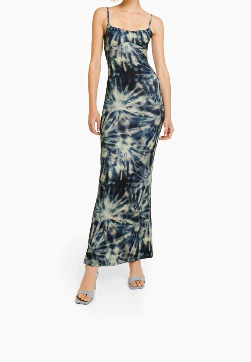 Bershka Robe longue - dark blue