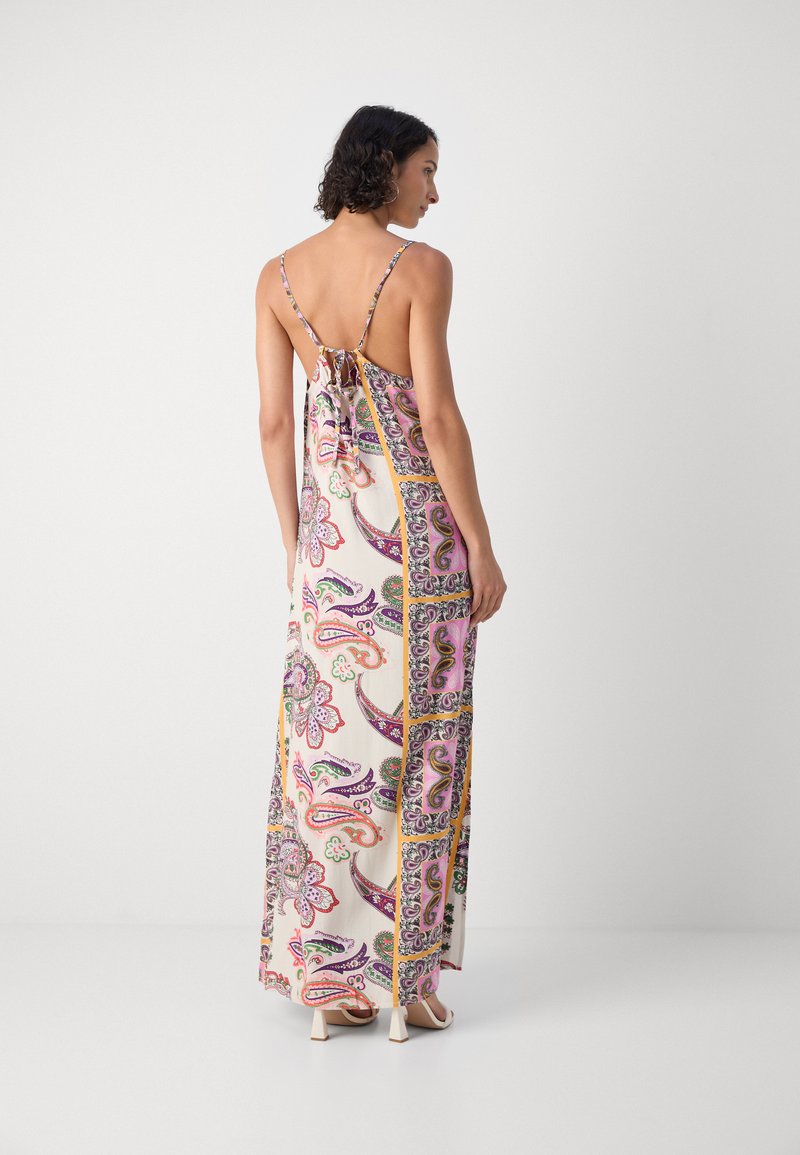Robe Maxi Bohème Neuve Blue Banana - Imprimé Floral, Manches Volantes, Boutons | Taille Regular