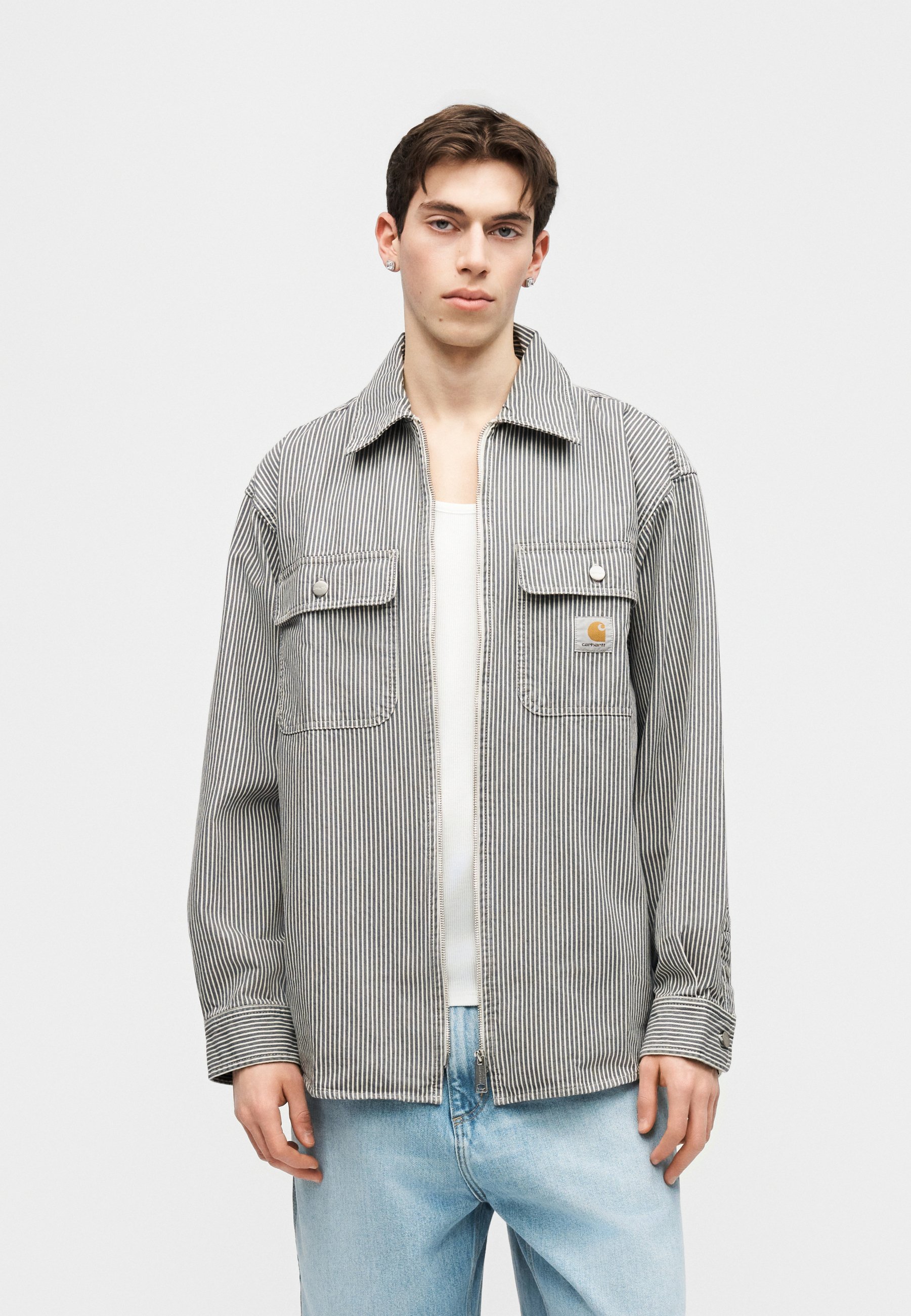 Carhartt WIP MERCER SHIRT JAC MERCER HICKORY - Summer jacket