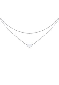 Elli Halskette Damen mit Halbmond Sonne Anhänger im Astro Layer Look in 925 Sterling Silber vergoldet 40 cm Länge