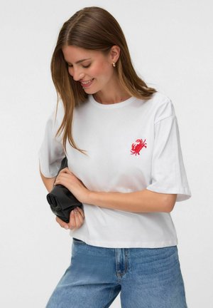 Vero Moda T-SHIRT VMTAMMIE T-SHIRT - T-shirt imprimé - snow white
