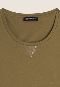 Freddy REGULAR FIT IN CON INSERTO PAILLETTES - Top - aloe