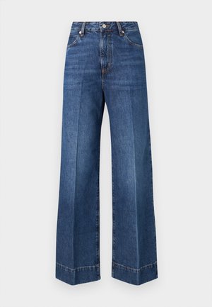 THE SLICE FLARE - Vaqueros a campana - dark-blue denim