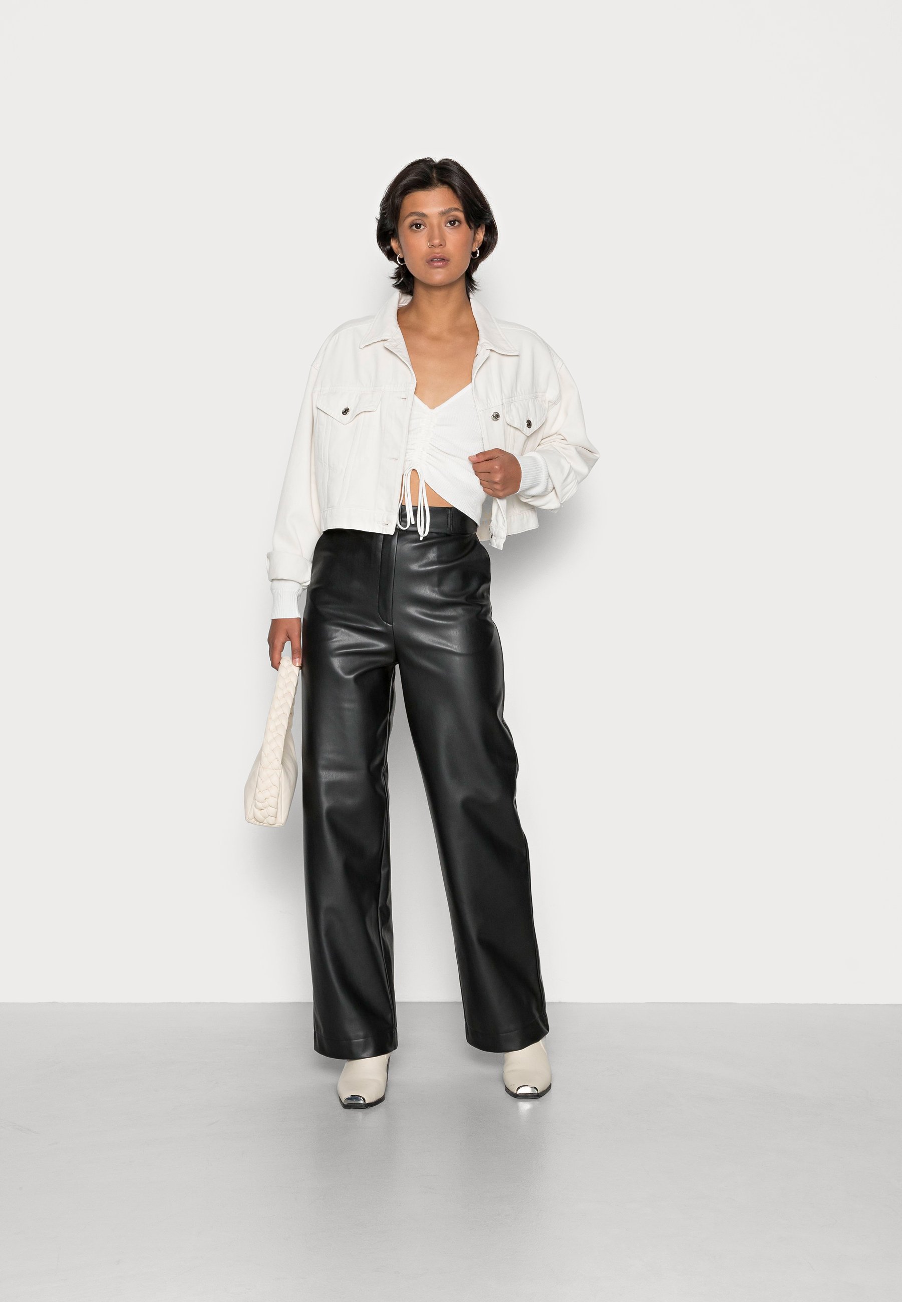 Monki Trousers - black - Zalando.co.uk