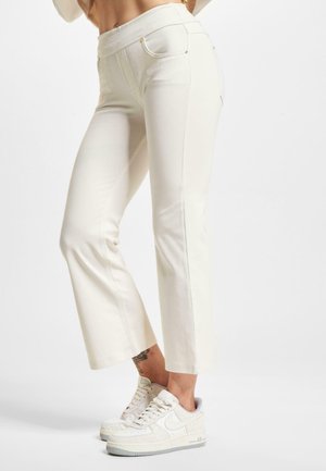 HIGH WAIST - Trousers - silvern