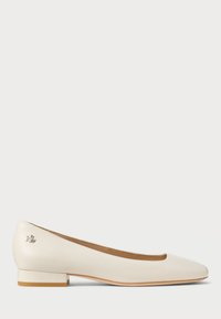 Lauren Ralph Lauren - EMELLIE NAPPA LEATHER BALLET FLAT - Balerinos stiliaus laivutės - soft white Miniatiūros vaizdas 1