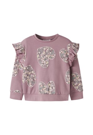 Name it, NAME IT - FELPA ROSA FELPATA CON FIORI 13258102 - Sudadera - rosa