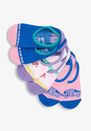 WM SKATEBOARD MIX CANOODLES (6.5-10, 3PK) - Calcetines - salmon, white, blue