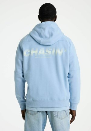 MAYOR HOOD - Kapuzenpullover - light blue