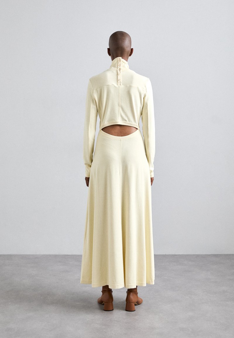 Proenza Schouler White Label JAYNE DRESS IN BRUSHED - Jersey dress - pale  yellow/off-white - Zalando.ie