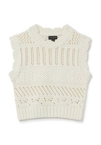 PIOMBO - WITH OPENWORK DESIGN - Pullover - white Image miniature 1