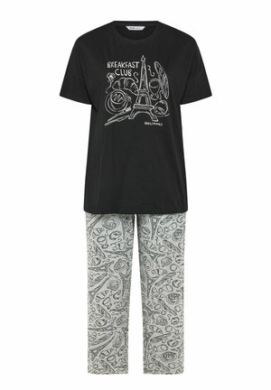 Yours Clothing, WOMEN'S PYJAMAS SET - Nattøj sæt - multi