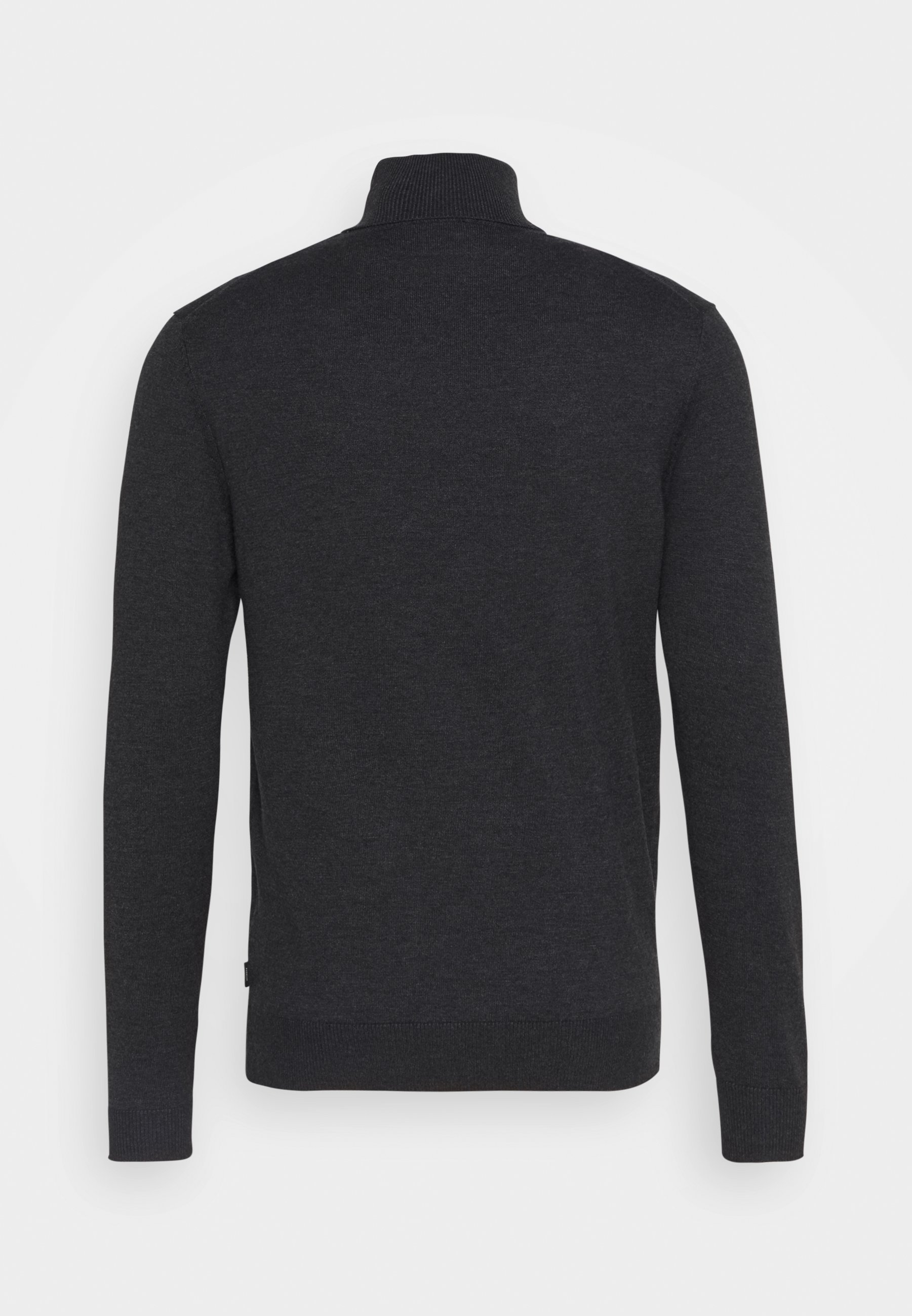 dark grey roll neck