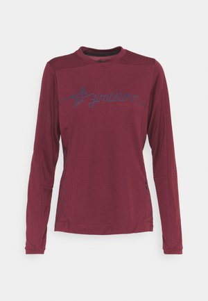 ECOFLOWZ WOMENS - Long sleeved top - windsor wine/french navy