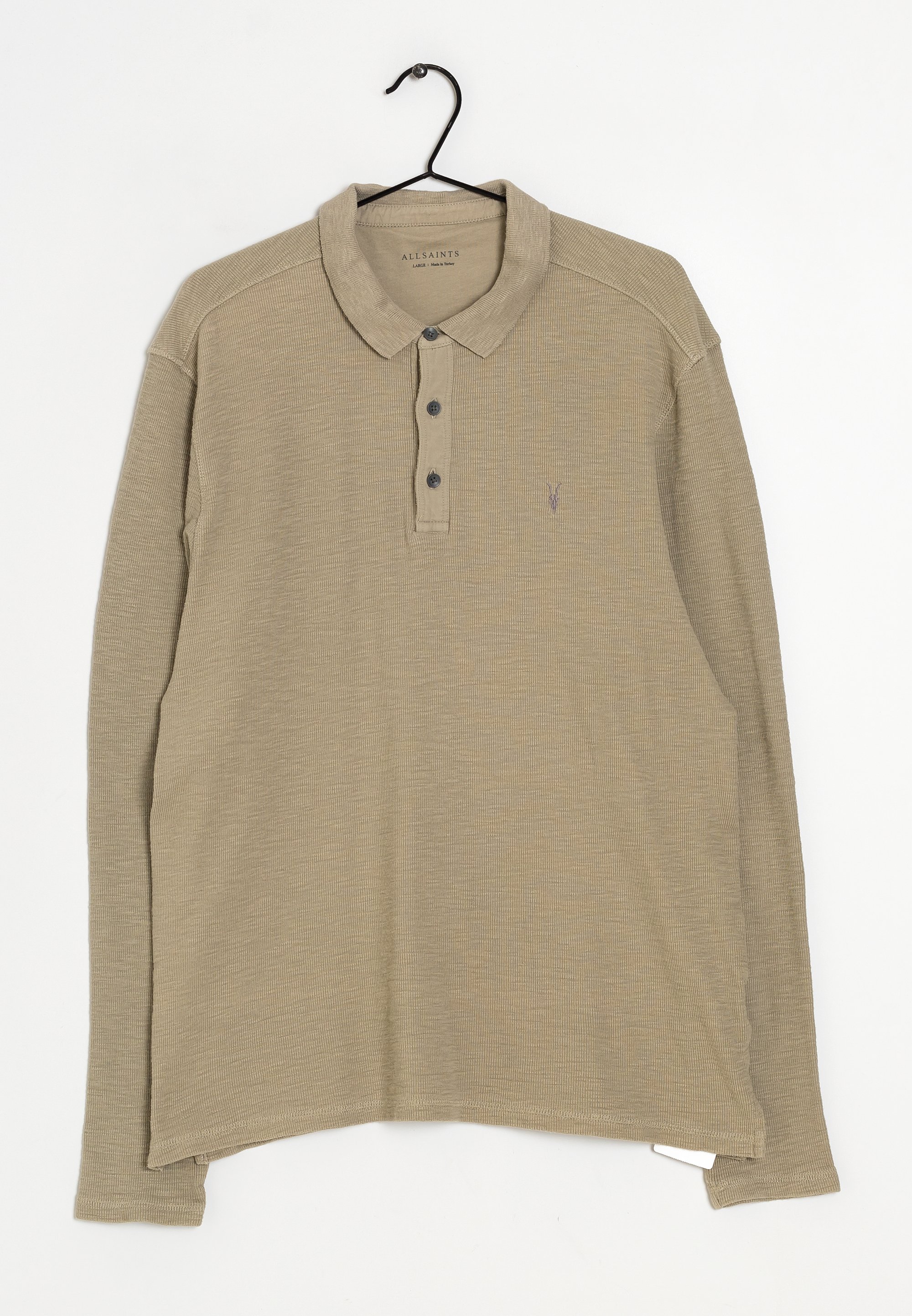 AllSaints Polo shirt brown (Pre-owned) Zalando