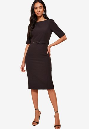 PETITE FIT - BOAT NECK - Rochie tip creion - black
