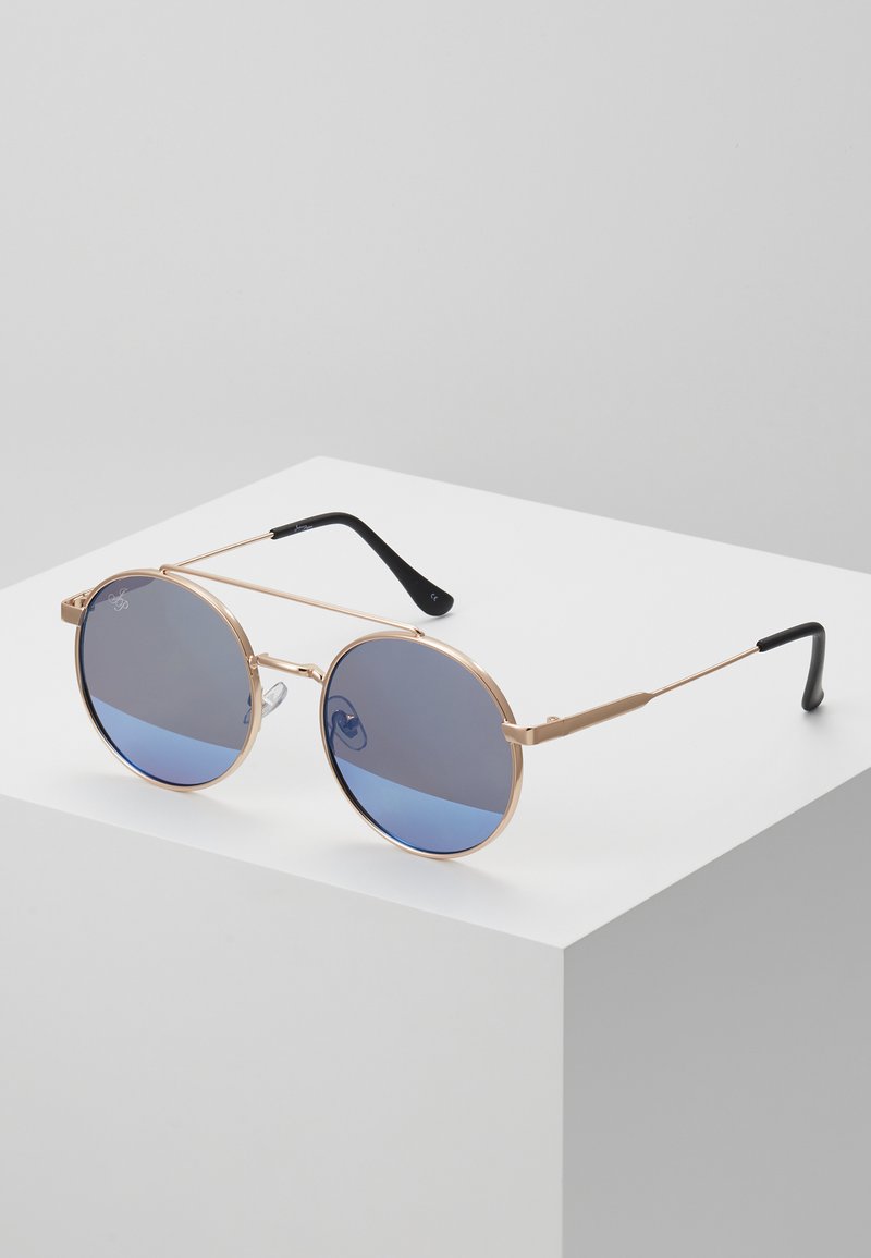 Jeepers Peepers Sunglasses goldcoloured/blue flash lens/gold