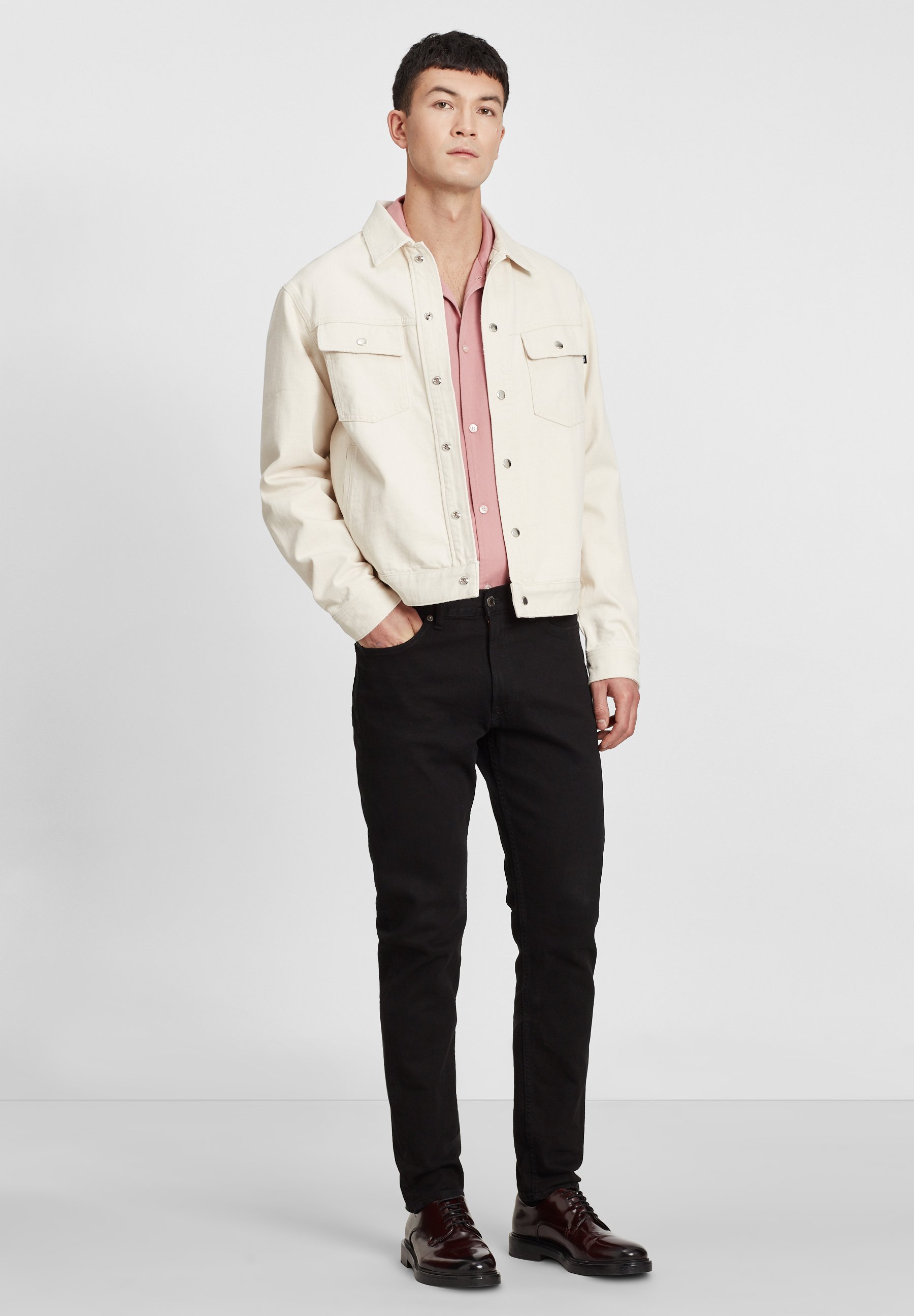 The Kooples À BOUTONS PRESSION Veste en jean natural The Kooples À BOUTONS PRESSION Veste en jean natural