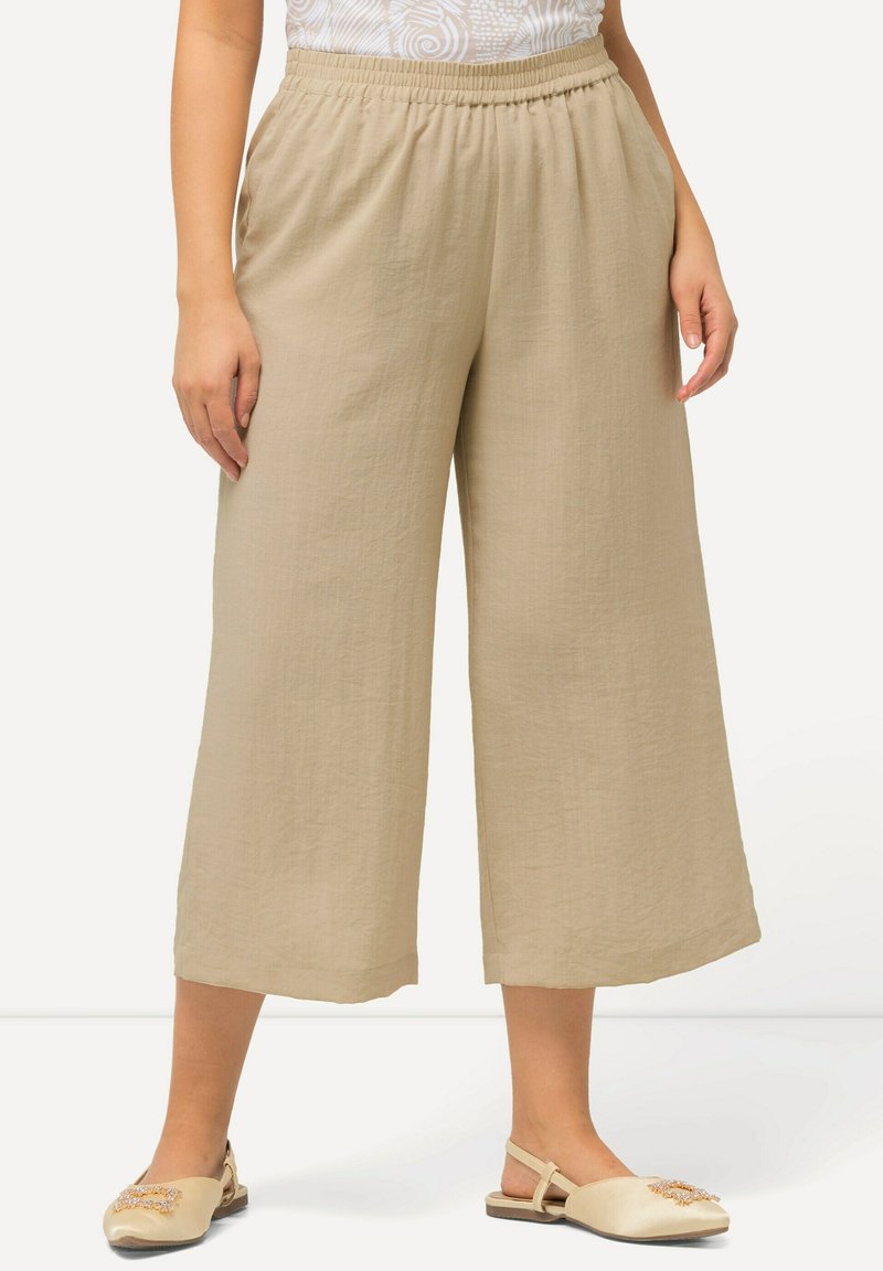 Ulla Popken WIDE ELASTIC WAIST - Short - dark putty