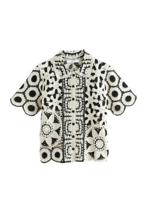 Next REGULAR FIT - FLORAL  - Paitapusero - black white
