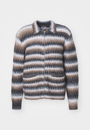 Obey Clothing REGGIE ZIP UP CARDIGAN - Kardiganas - black multi