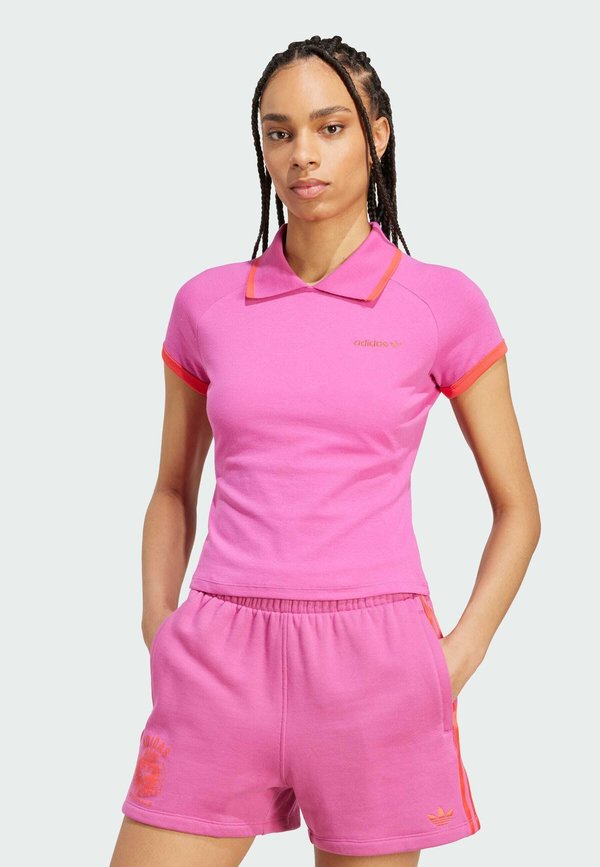 Polo shirt - semi lucid fuchsia