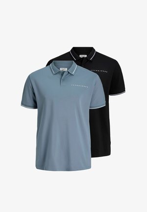 Jack & Jones, POLO PLUS SIZE 2-PACK LOGO POLO - Poloshirts - black